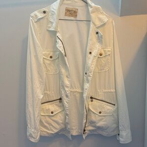 VELVET BY GRAHAM & SPENCER lightweight utility jacket, 100% cotton, size S.